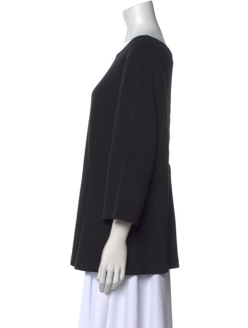 St. John Bateau Neckline Three-Quarter Sleeve Top