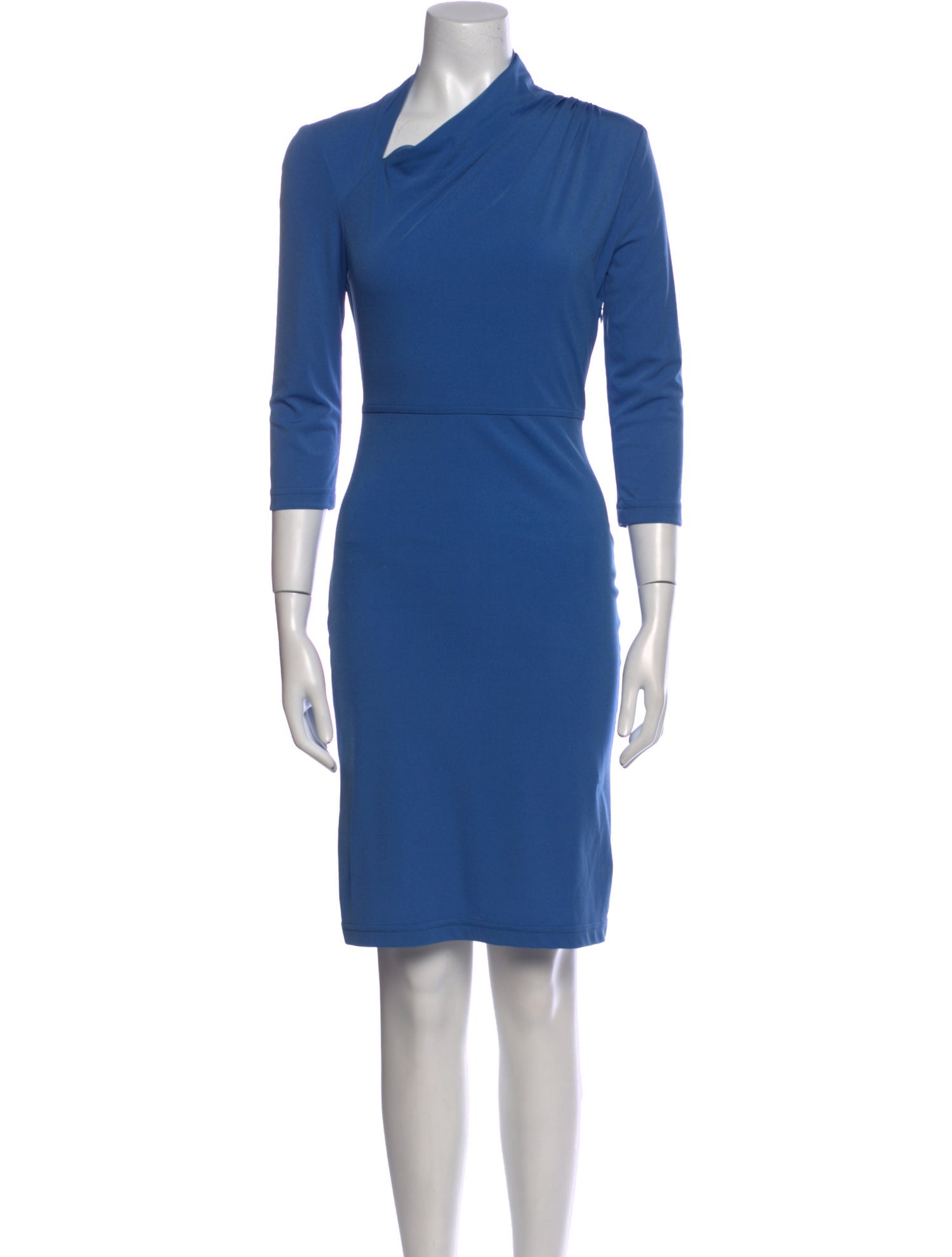 St. John Asymmetrical Knee-Length Dress