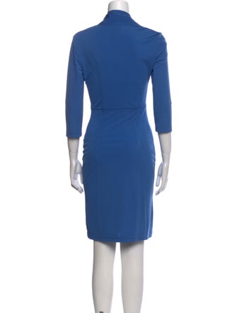 St. John Asymmetrical Knee-Length Dress