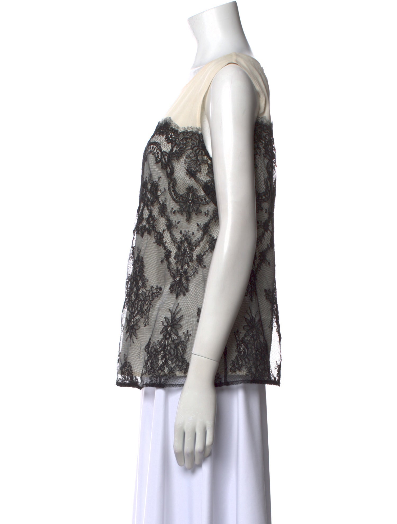 St. John Printed Bateau Neckline Top