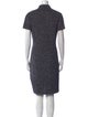 St. John Wool Knee-Length Dress
