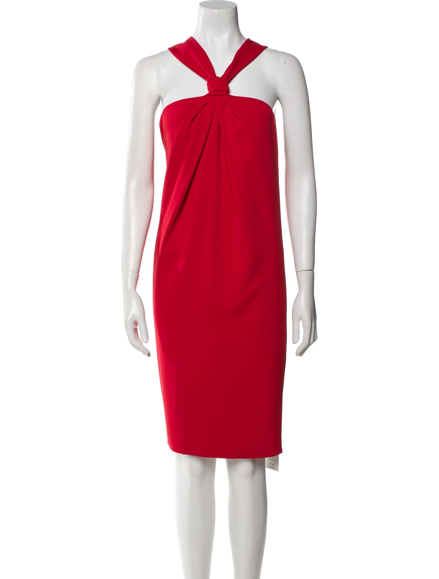 St. John Halterneck Knee-Length Dress