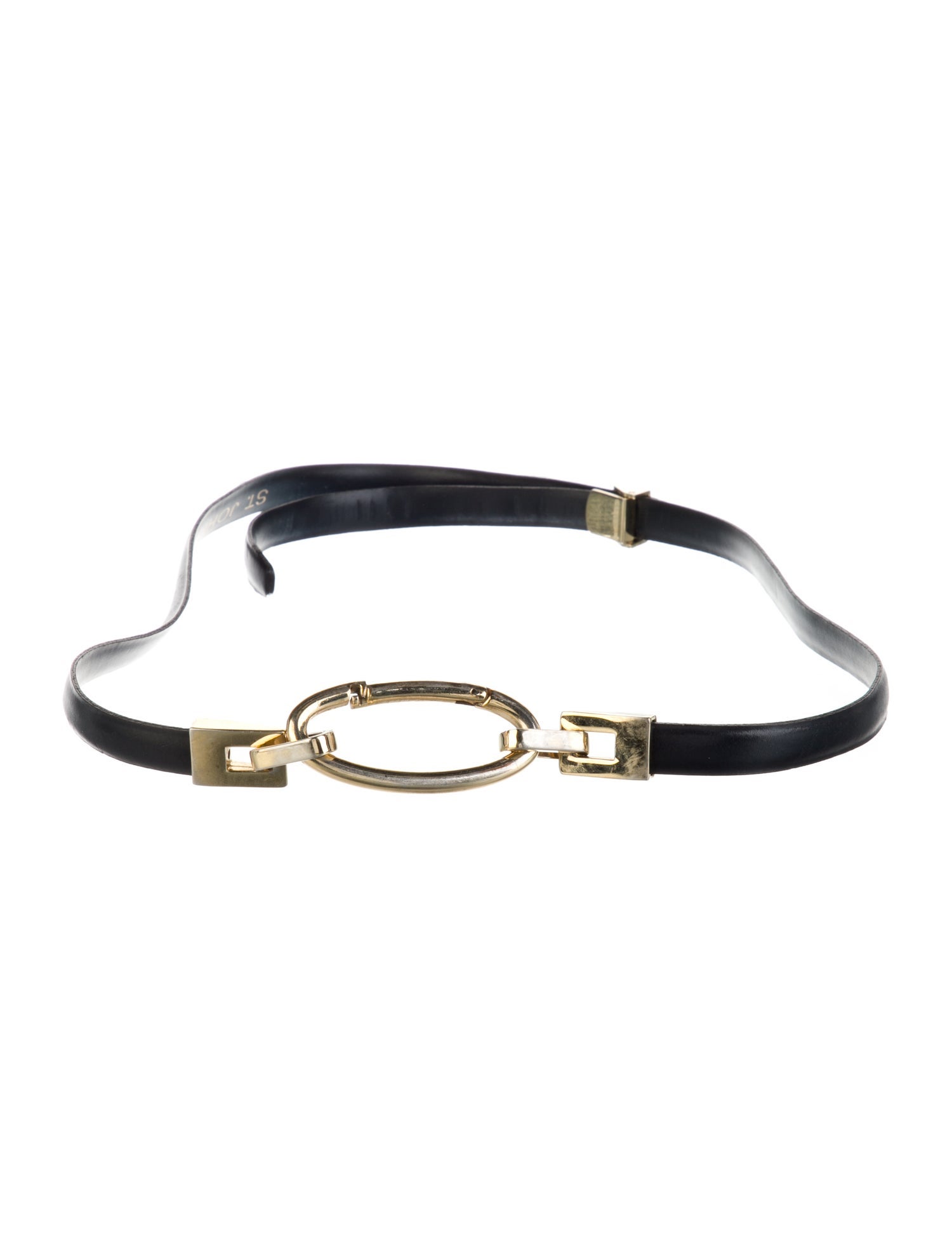 St. John Skinny Leather Belt