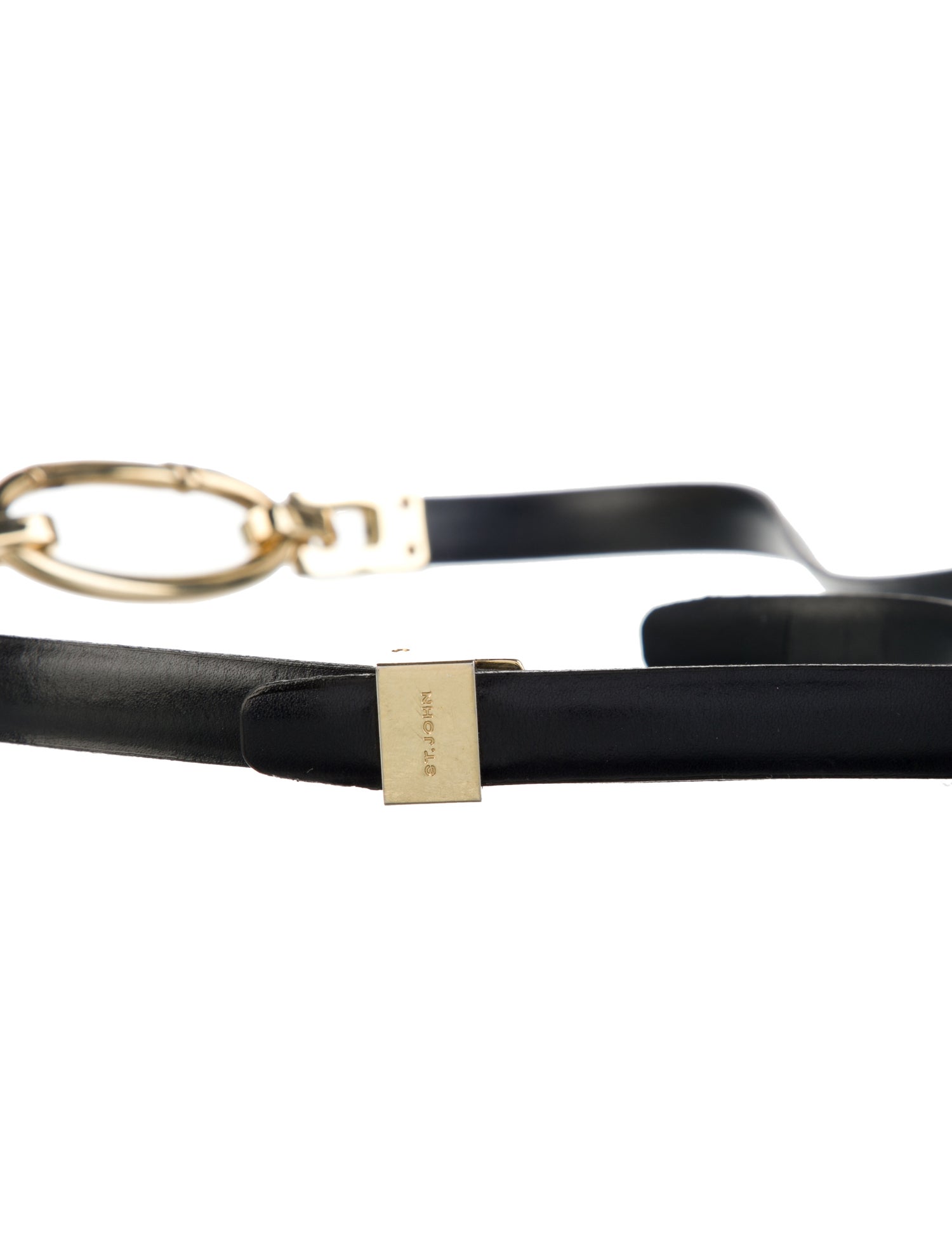 St. John Skinny Leather Belt