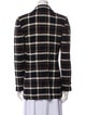 St. John Wool Plaid Print Blazer