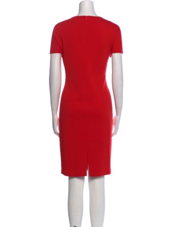 St. John Crew Neck Knee-Length Dress