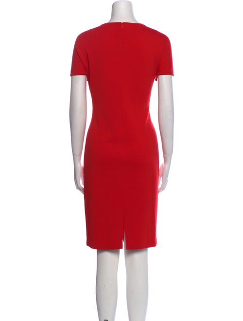 St. John Crew Neck Knee-Length Dress
