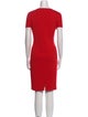 St. John Crew Neck Knee-Length Dress