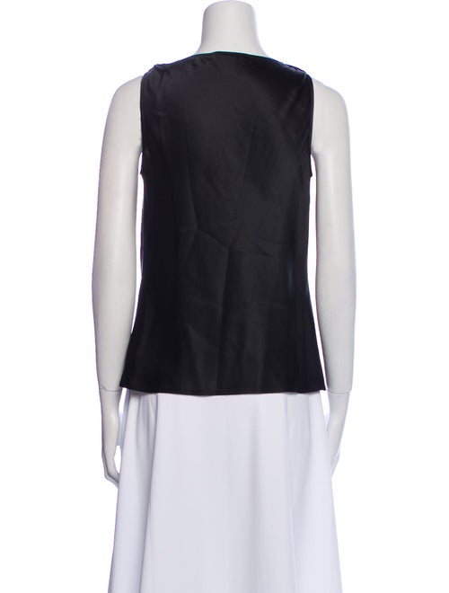 St. John Silk Cowl Neck Top