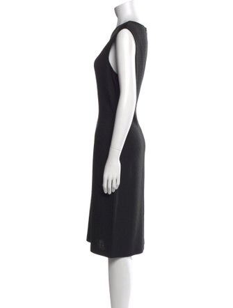 St. John Wool Midi Length Dress