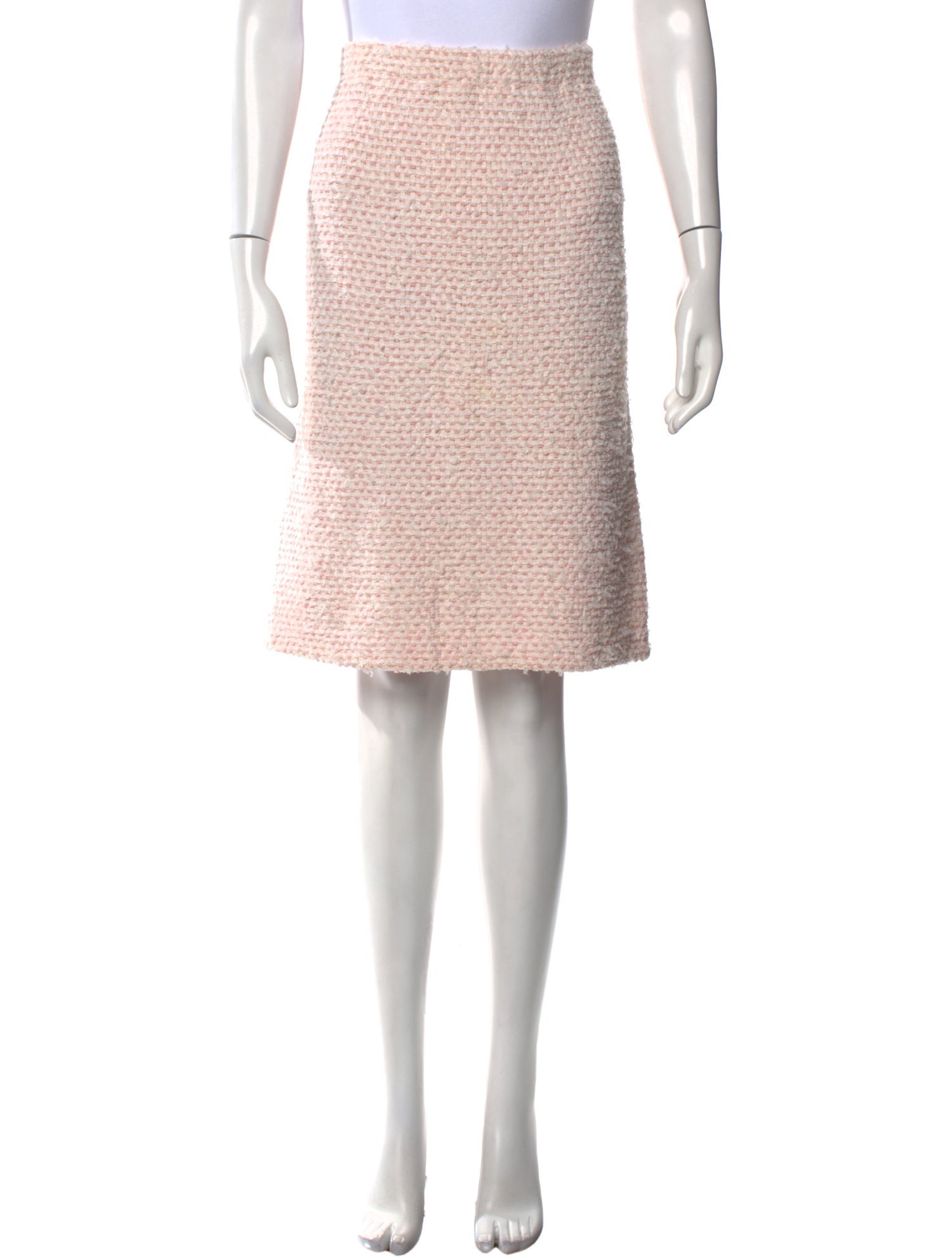 St. John Tweed Pattern Knee-Length Skirt