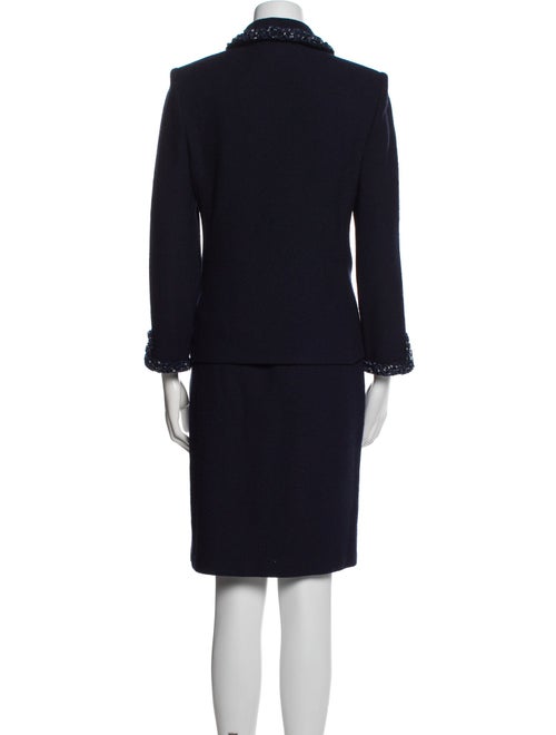 St. John Wool Crystal Embellishments Skirt Set