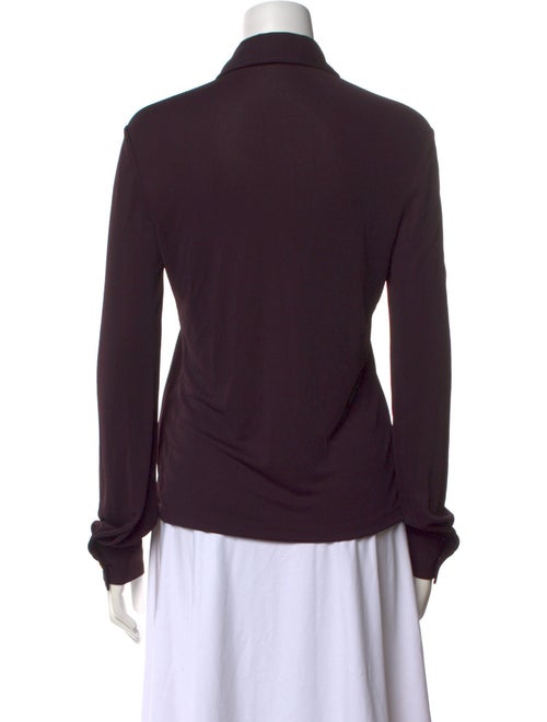 St. John Long Sleeve Button-Up Top