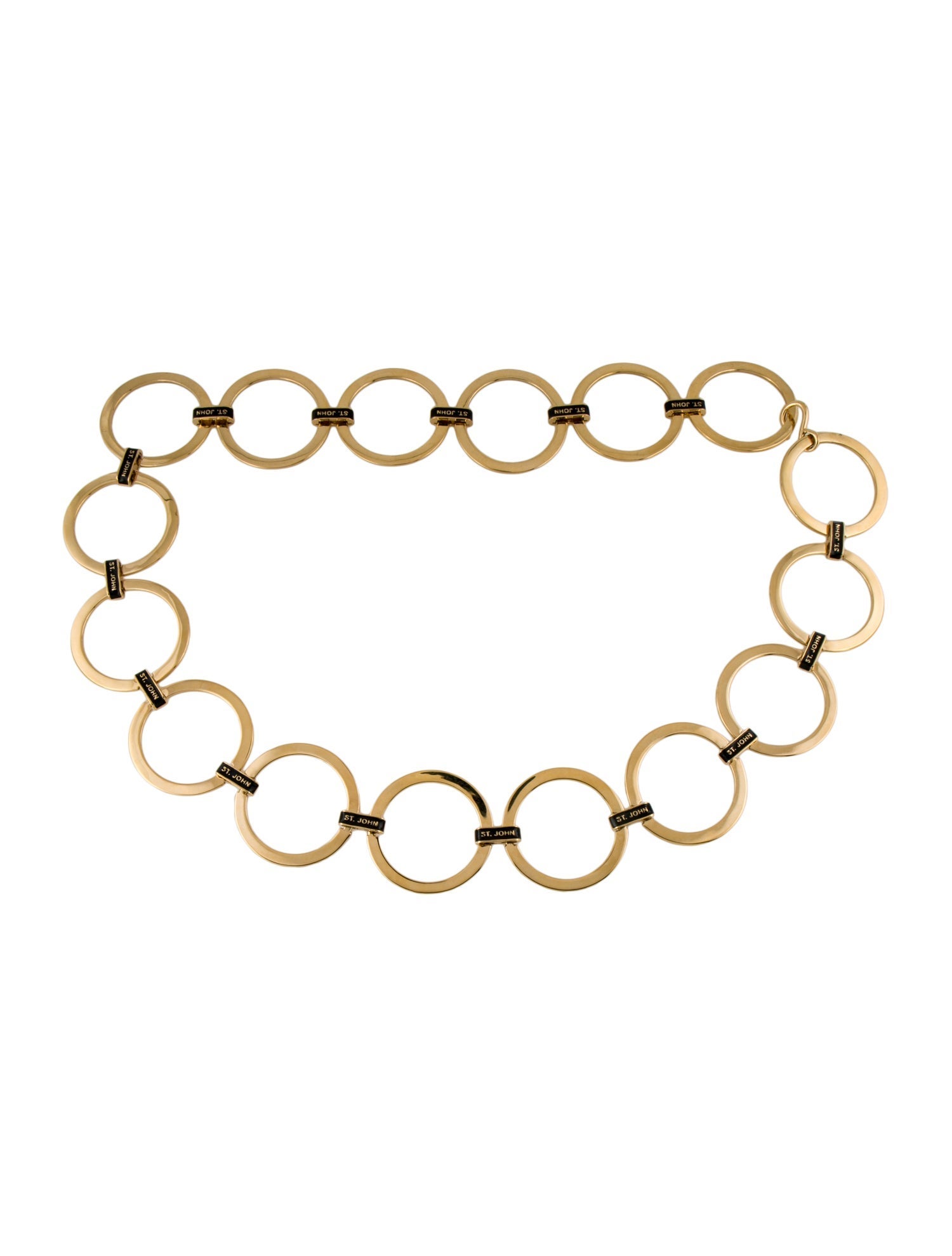 St. John Wide Metal Waist Belt