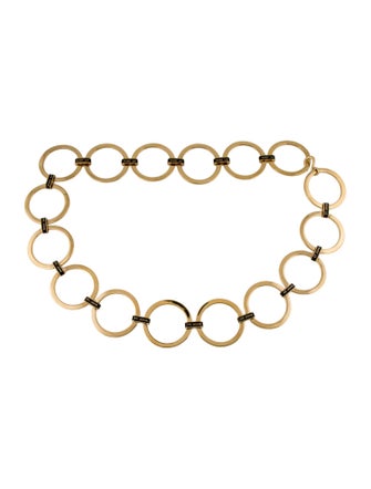 St. John Wide Metal Waist Belt