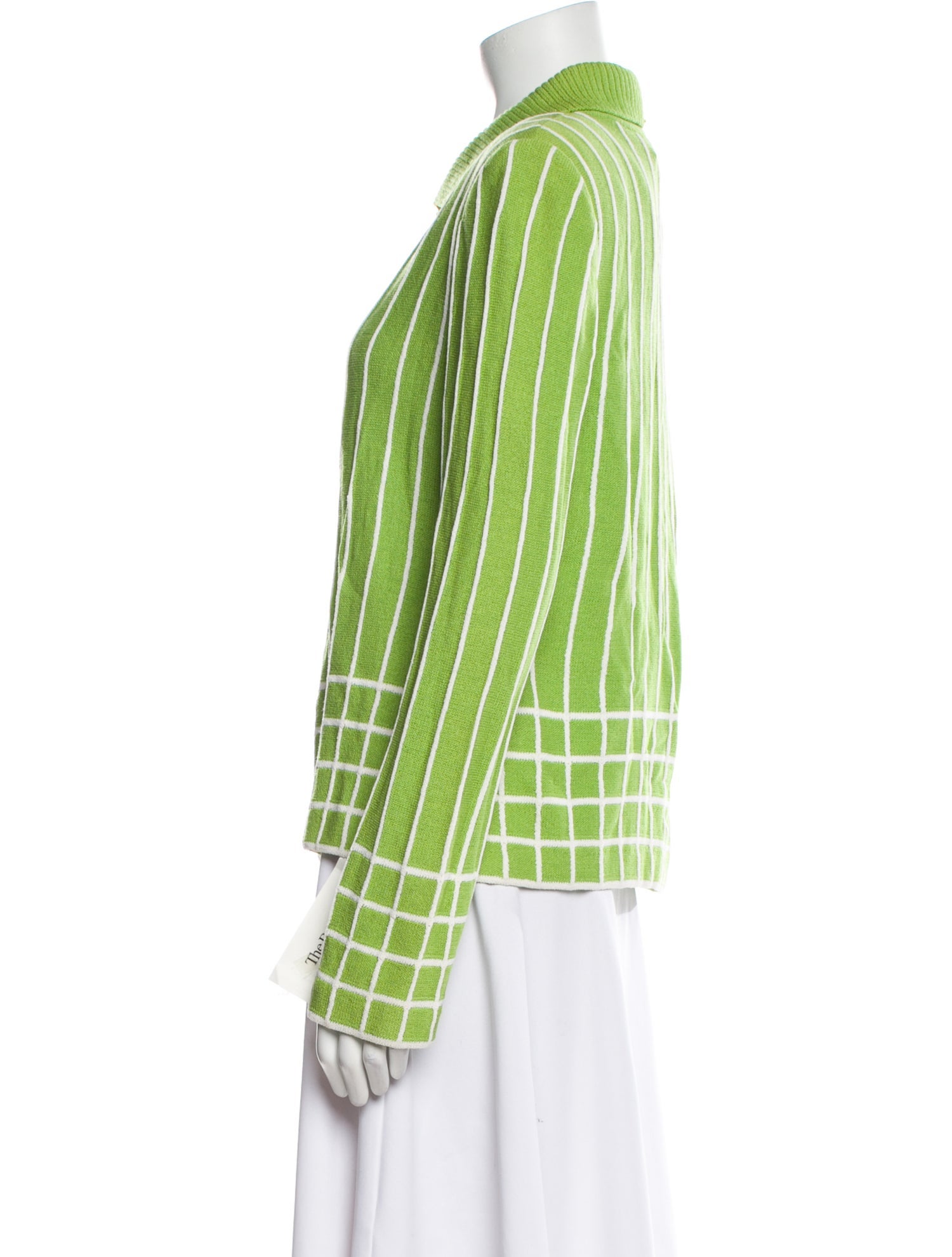 St. John Wool Plaid Print Blazer