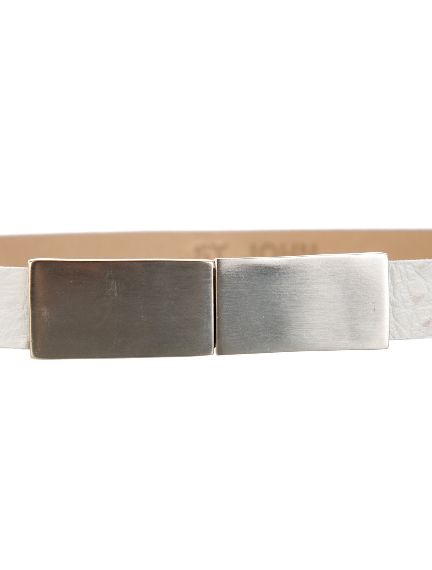 St. John Skinny Leather Waist Belt