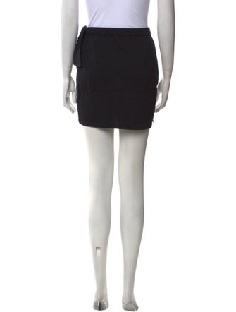 St. John Pleated Accents Mini Skirt