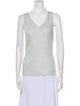 St. John V-Neck Sleeveless Top