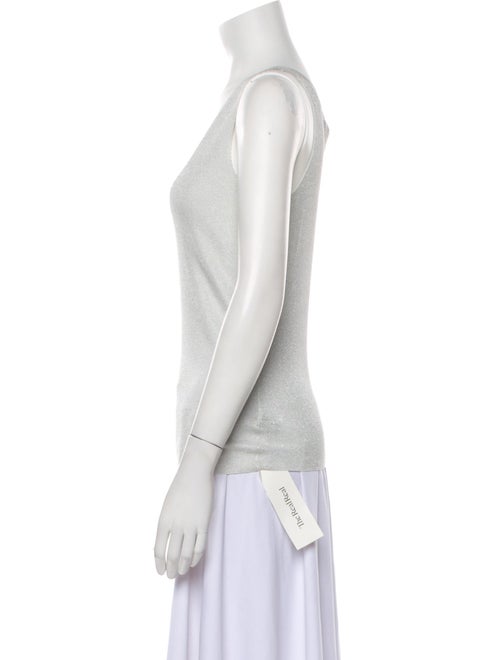 St. John V-Neck Sleeveless Top