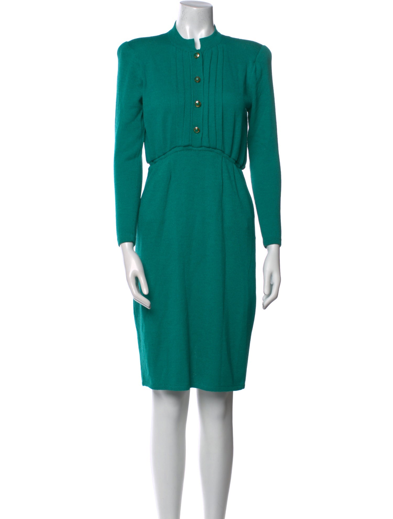 St. John Crew Neck Knee-Length Dress