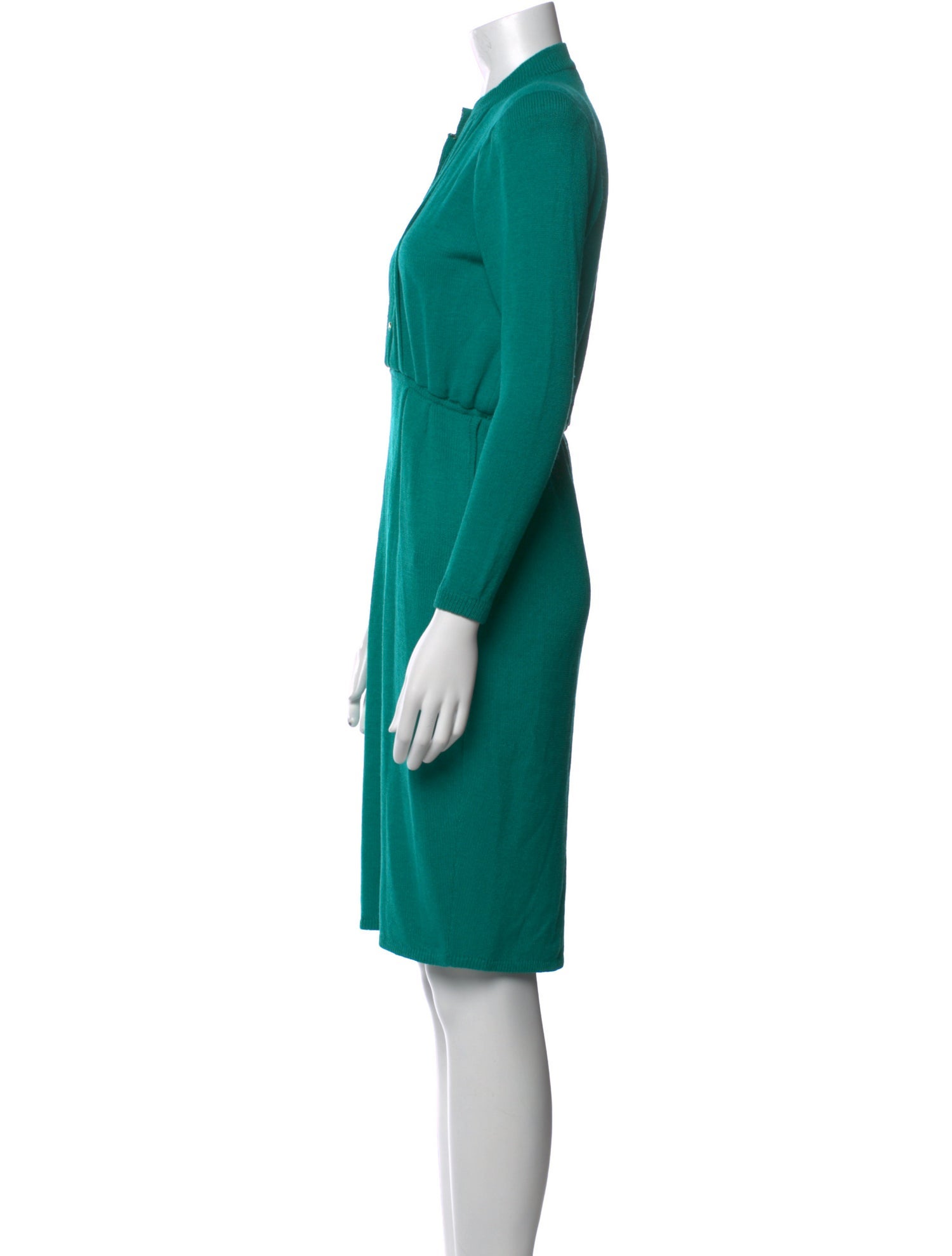 St. John Crew Neck Knee-Length Dress