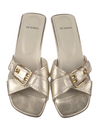 St. John Leather Slides