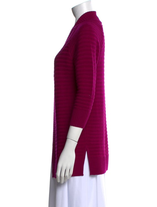 St. John Wool Open Front Sweater
