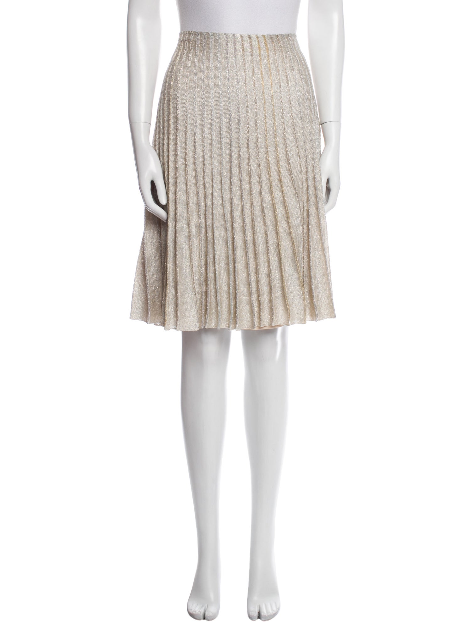 St. John Glitter Accents Knee-Length Skirt