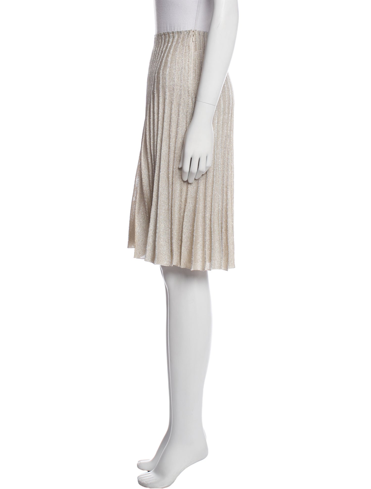 St. John Glitter Accents Knee-Length Skirt