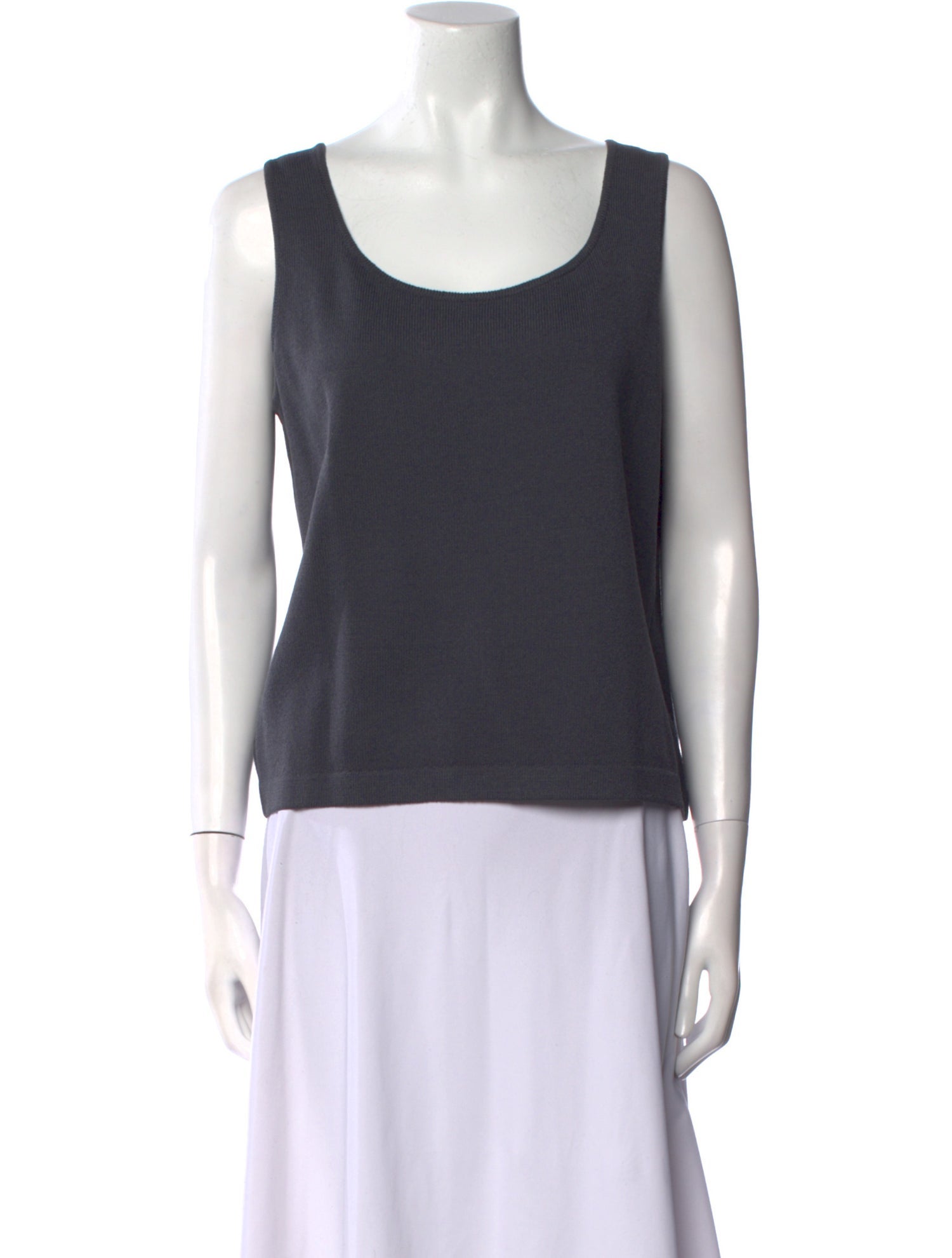 St. John Wool Scoop Neck Top