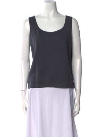 St. John Wool Scoop Neck Top