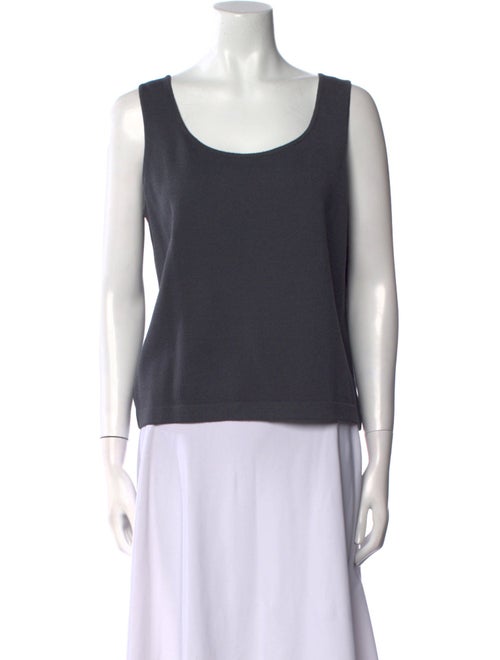 St. John Wool Scoop Neck Top