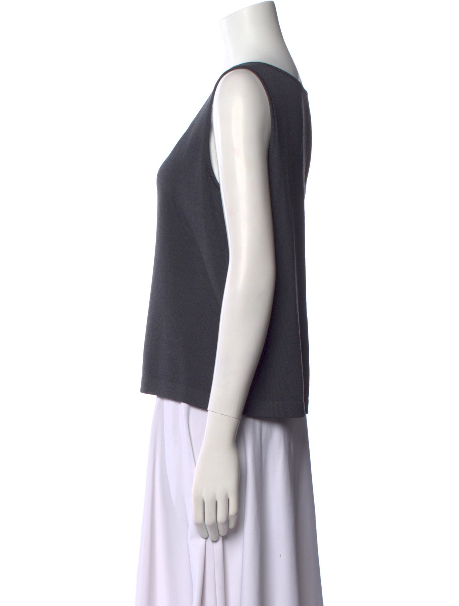 St. John Wool Scoop Neck Top