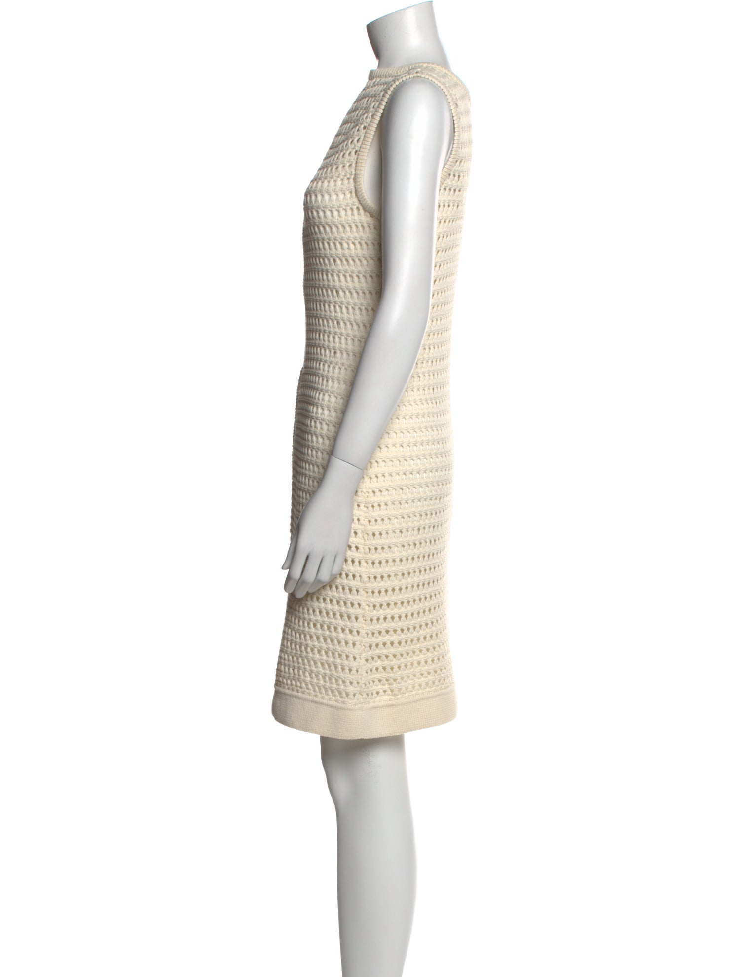 St. John Bateau Neckline Knee-Length Dress