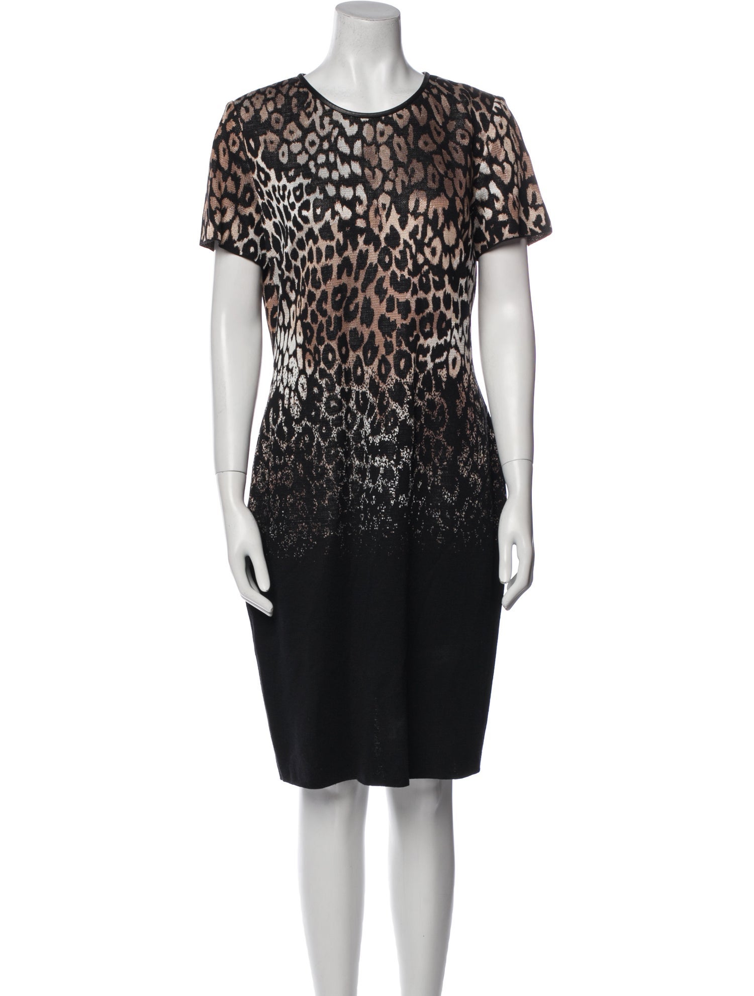 St. John Printed Knee-Length Dress