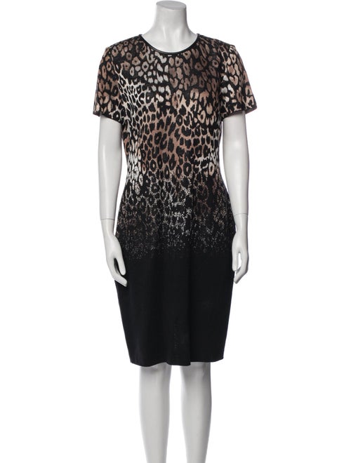 St. John Printed Knee-Length Dress