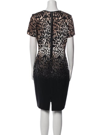 St. John Printed Knee-Length Dress