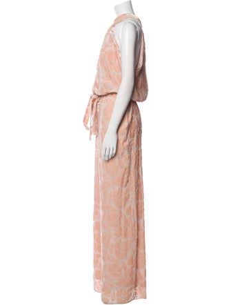 St. John Printed Long Dress