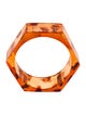 St. John Hexagonal Lucite Bangle Bracelet