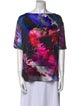 St. John Silk Printed Blouse