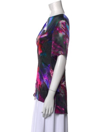 St. John Silk Printed Blouse