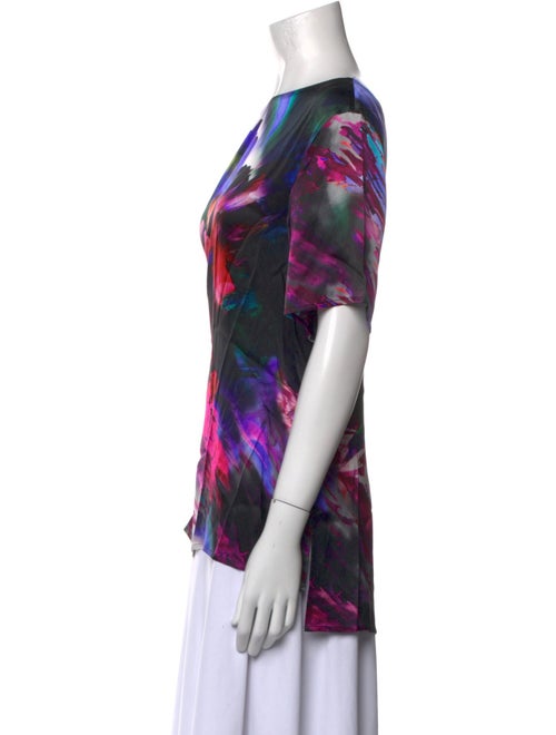 St. John Silk Printed Blouse