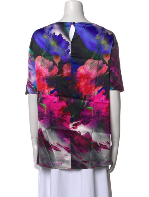 St. John Silk Printed Blouse