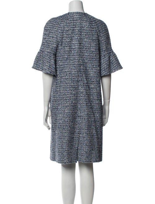 St. John Tweed Pattern Sequin Embellishments Dress Set