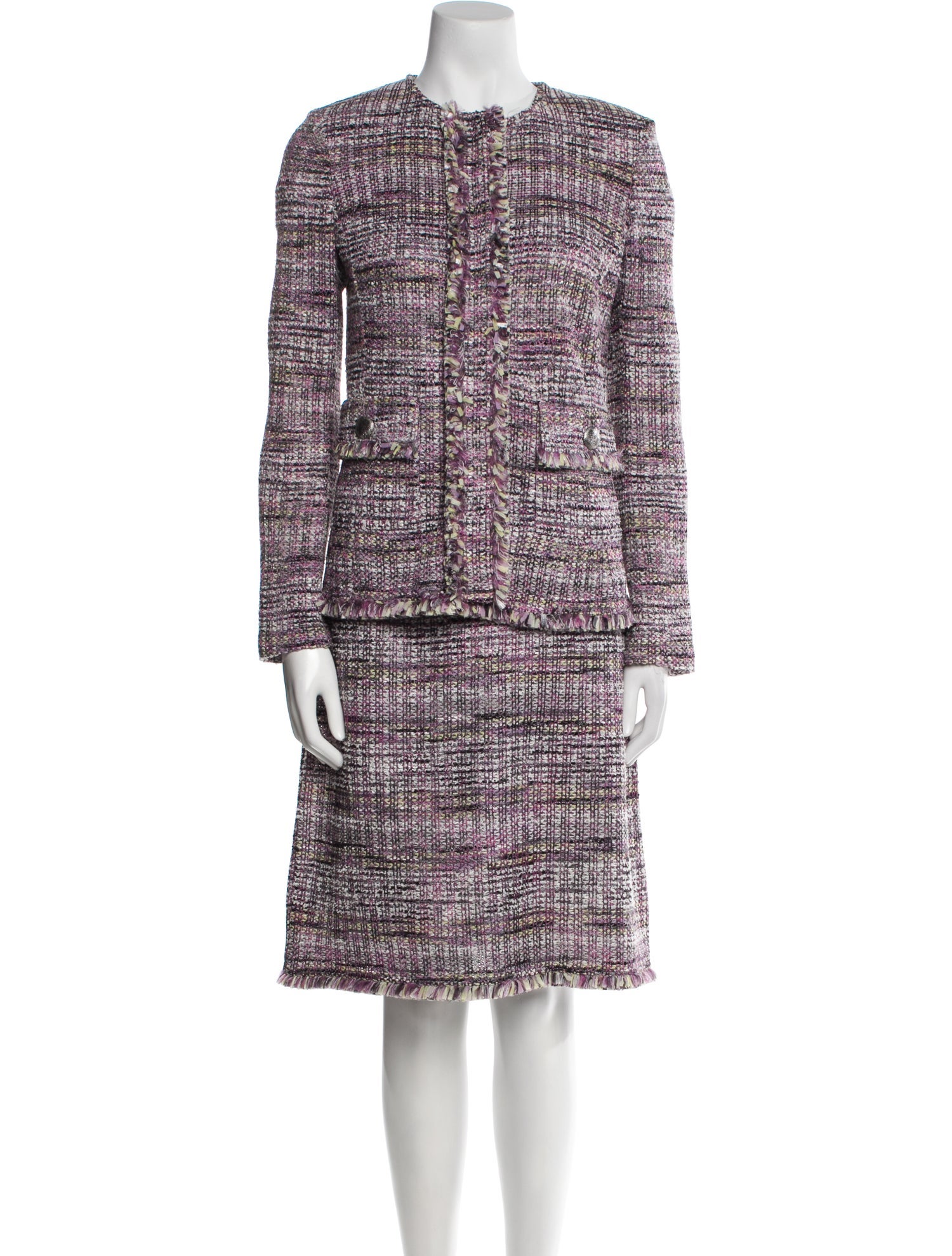 St. John Tweed Pattern Dress Set