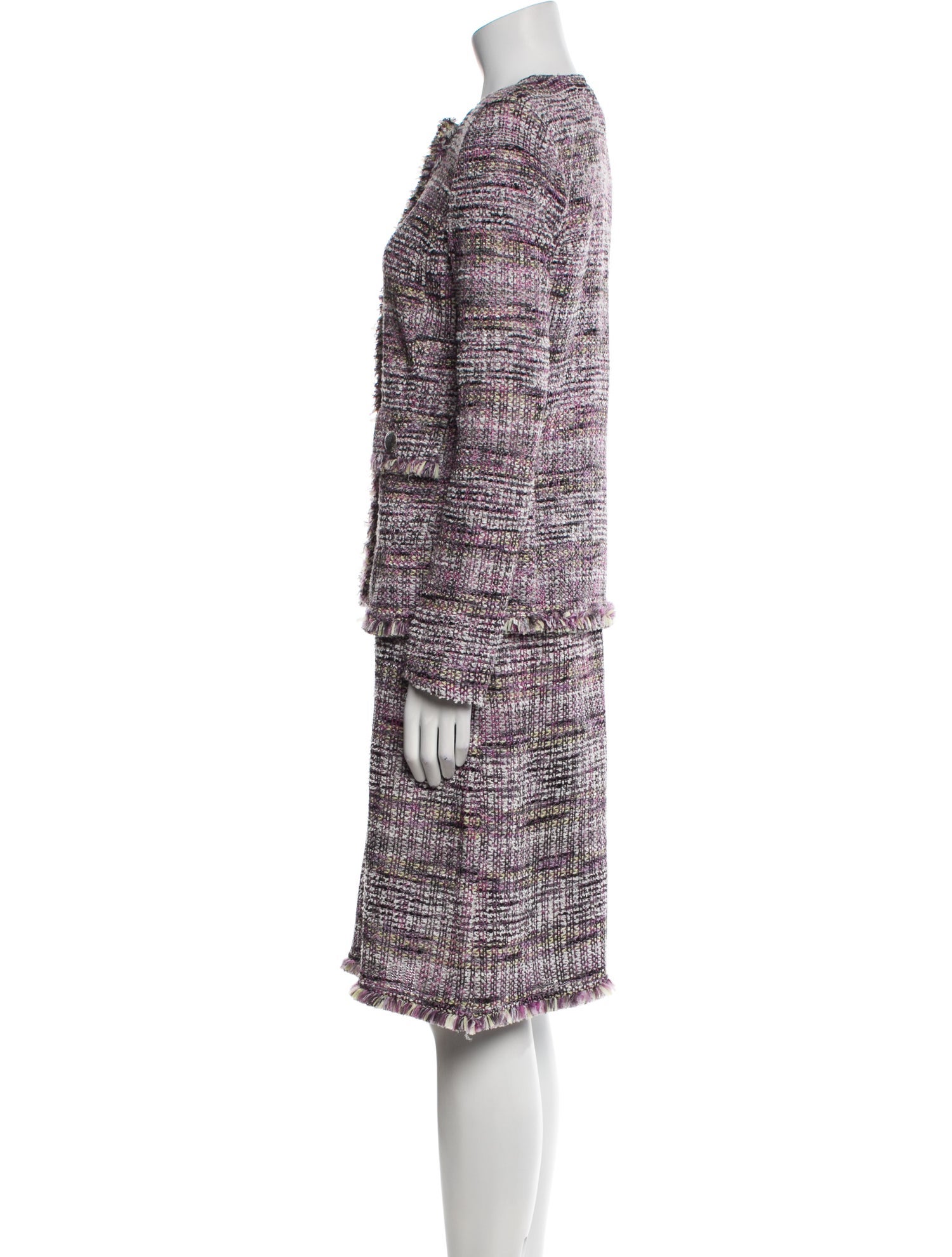 St. John Tweed Pattern Dress Set
