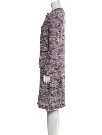 St. John Tweed Pattern Dress Set