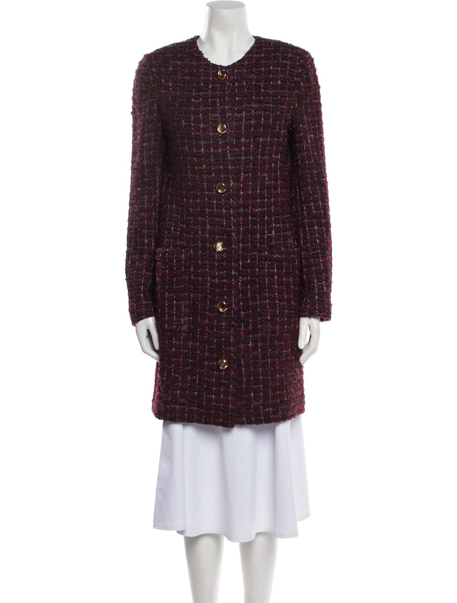 St. John Tweed Pattern Coat