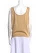 St. John Scoop Neck Sleeveless Top